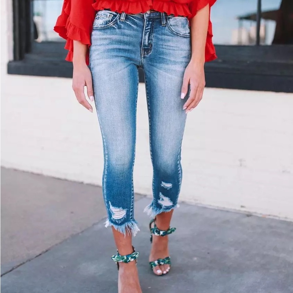 KanCan Signature Mid-Rise Ankle Skinny Jean